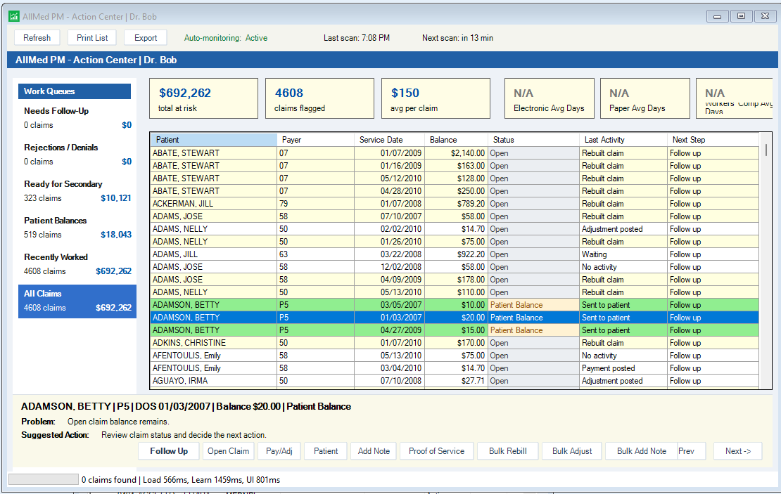 AllMed PM Action Center